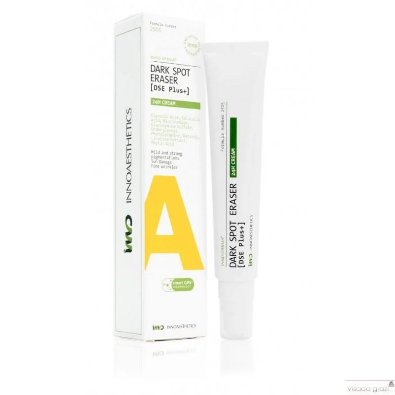 Innoaesthetics Inno-Derma® Dark spot eraser 24h kremas pigmentinių dėmių mažinimui, 50g