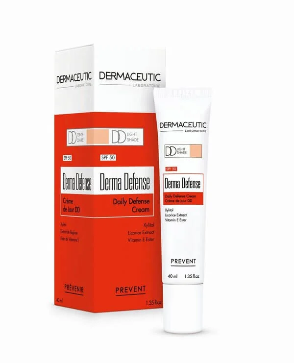 Dermaceutic Derma defense tonuojantis apsauginis kremas SPF 50, 2 atspalviai, 40ml