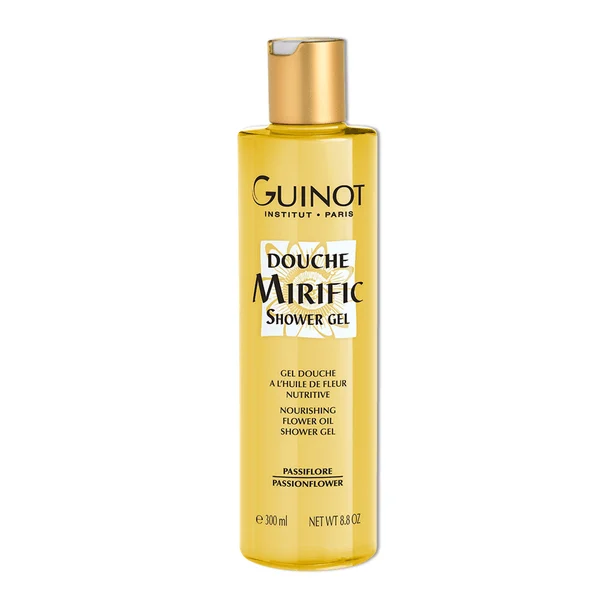 GUINOT Douche Mirific Shower Gel – Maitinamoji dušo želė su gėlių aliejumi, 300 ml
