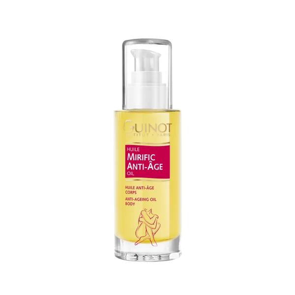 GUINOT Huile Mirific Anti-Ageing Body Oil – Prabangus priešraukšlinis kūno aliejus , 90 ml