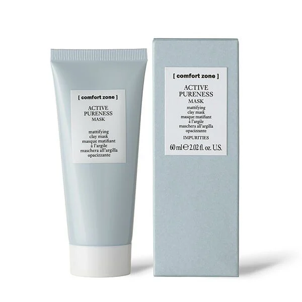 COMFORT ZONE ACTIVE PURENESS matiškumo suteikianti molio kaukė riebiai odai, 60 ml