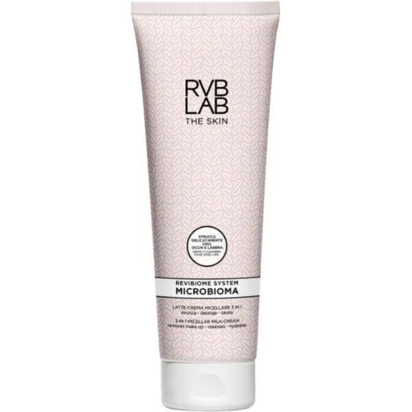 RVB LAB Microbioma 3 in 1 micelinis valantis ir drėkinantis veido pienelis 250ml