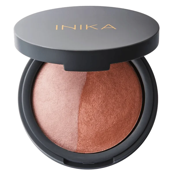 INIKA Organic kompaktiniai mineraliniai skaistalai DUO - Pink Tickle, 6.5g