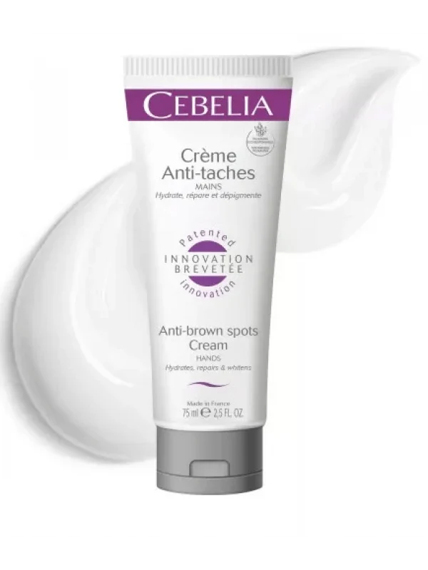 Cebelia Anti-Brown Spots Cream, pigmentines dėmes šalinantis rankų kremas, 75 ml