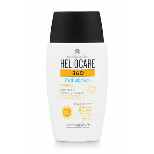 Heliocare 360 Pediatrics priemonė su mineraliniais filtrais vaikams ir kūdikiams SPF50+, 50 Ml