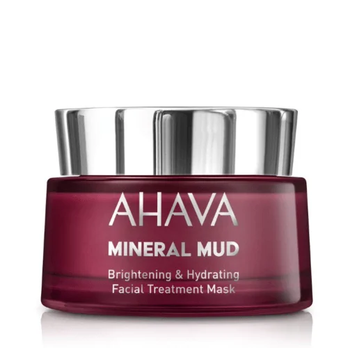 Ahava Mineral Mud šviesinamoji ir drėkinamoji veido kaukė, 50 Ml