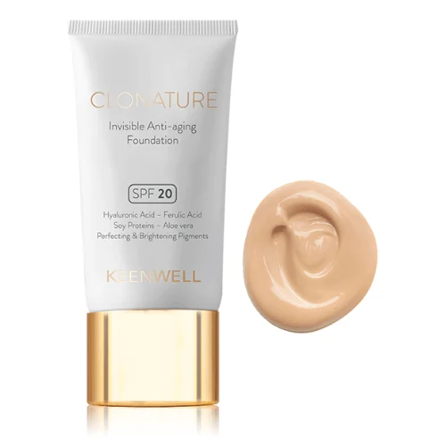 Keenwell Clonature Jauninantis makiažo pagrindas SPF20, 30 Ml (nr.2)