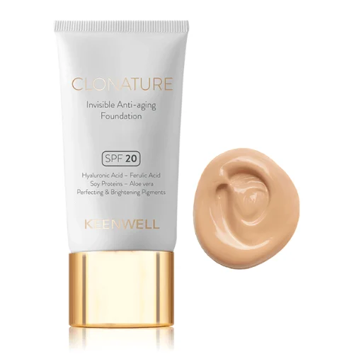 Keenwell Clonature Jauninantis makiažo pagrindas SPF20, 30 Ml (nr.4)