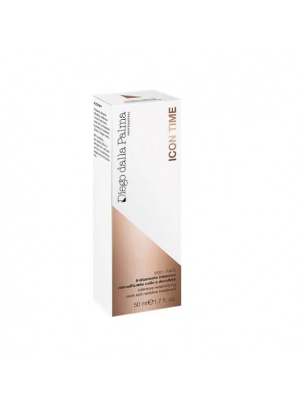 Diego Dalla Palma ICON TIME Intensive Redensifying Neck and Décolleté Treatment, stangrinantis ir jauninatis kaklo ir dekoltė kremas, 50 ml.