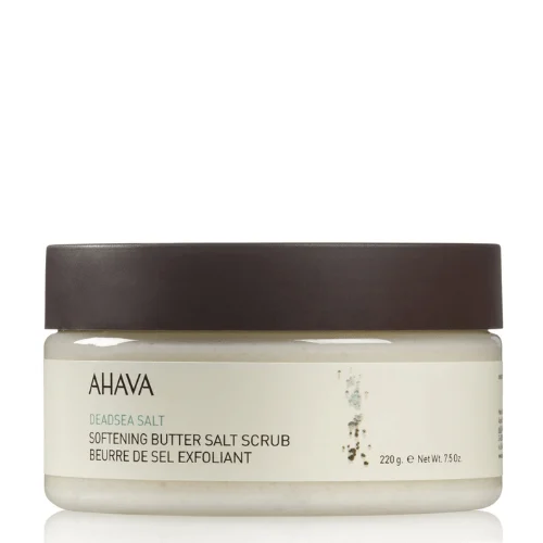 Ahava Deadsea Salt minkštinamasis sviestinis druskos šveitiklis, 220 G