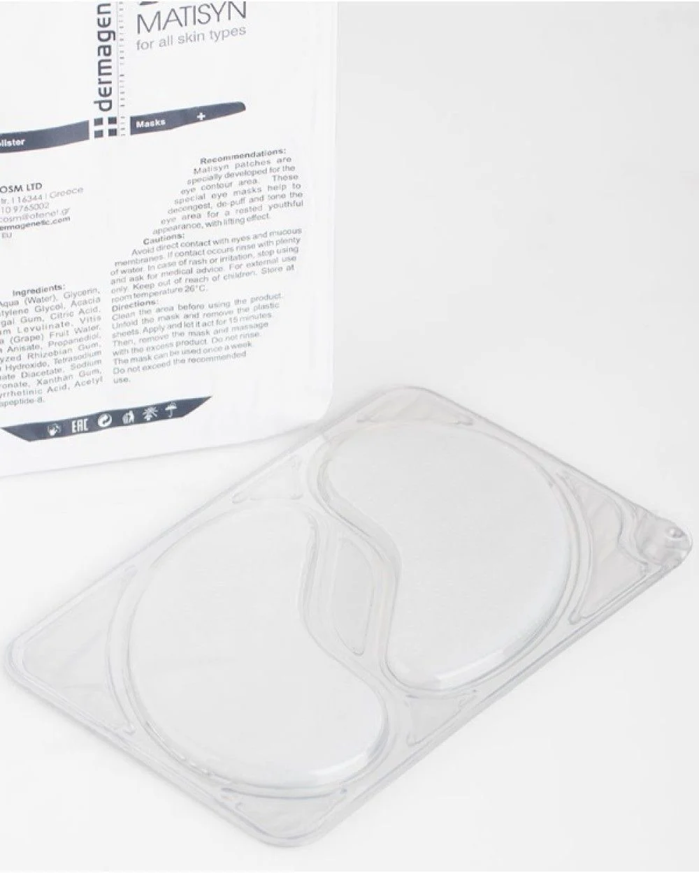 DERMAGENETIC MATISYN eye mask paakių padeliai 1vnt.x4ml