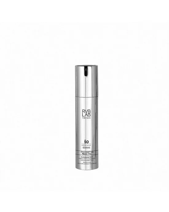 RVB LAB Meso Fill Glow & Protect is a perfecting color-corrective cream SPF50, švytėjimo suteikiantis kremas su atspalviu ir SPF50, 50 ml