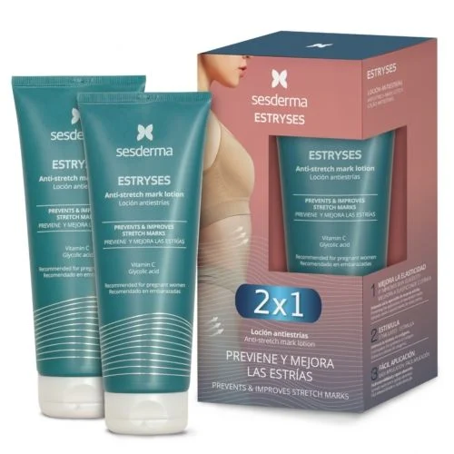 Sesderma Estryses kūno losjonų nuo strijų rinkinys, 2x200 Ml