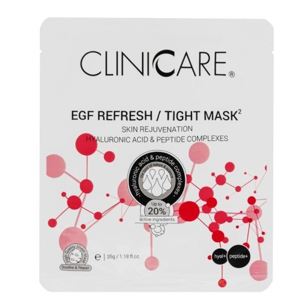 Cliniccare EGF REFRESH/TIGHT Kaukė po mezoterapijos, 35 g