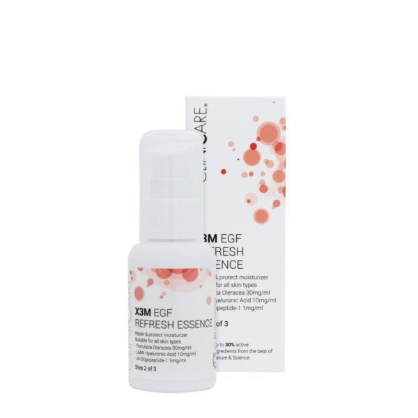 Cliniccare X3M EGF REFRESH ESSENCE/ Esencija prieš odos senėjimą, odos atjauninimui, 50 ml