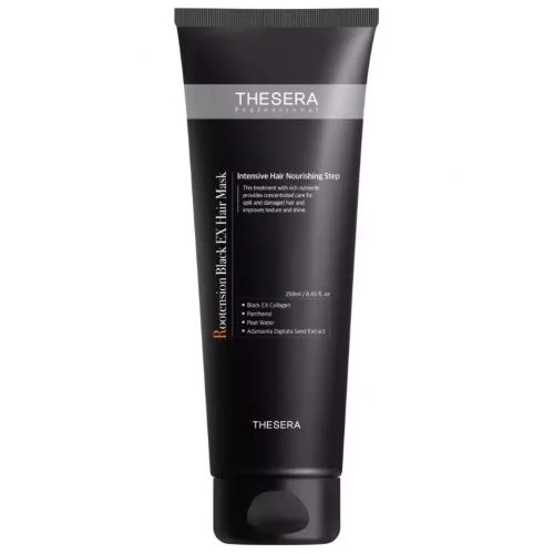 Thesera Rootension Black Ex plaukų kaukė, 250 Ml
