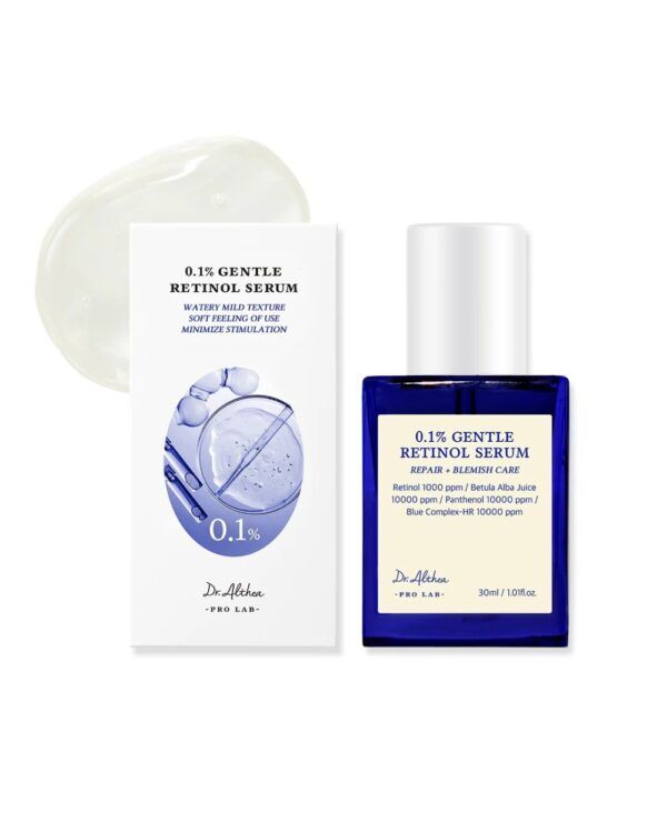 Dr.Althea 0.1% Gentle Retinol Serum, švelnus 0.1% retinolio serumas, 30 ml
