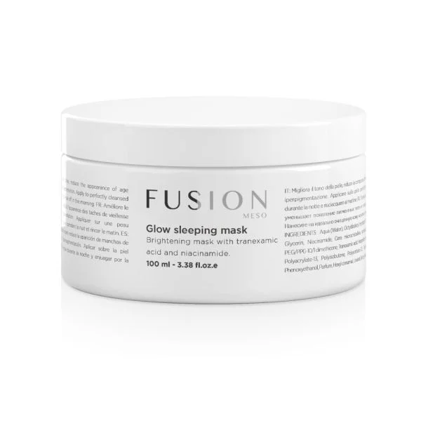 Fusion Mesotherapy GLOW SLEEPING MASK/ Naktinė šviesinamoji kaukė prieš odos senėjimą, 100 ml
