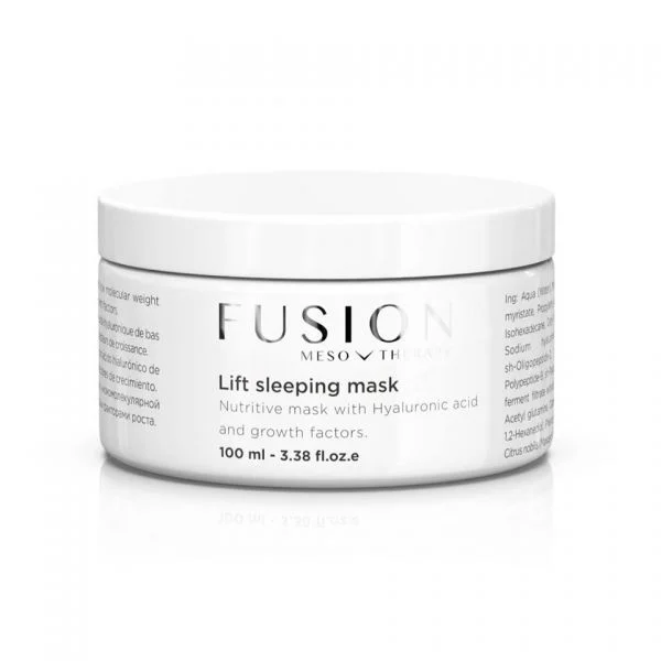 Fusion Mesotherapy LIFT SLEEPING MASK/ Maitinamoji kaukė su hialurono rūgštimi ir augimo faktoriais, 100 ml