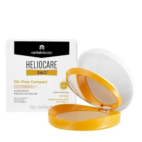 Heliocare 360 Oil-free apsauginė kompaktinė pudra Spf50, 10 G (pearl)