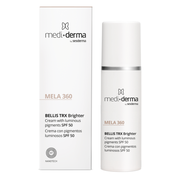 MEDIDERMA HOMECARE BELLIS TRX DEPIGMENTUOJANTIS ŠVYTĖJIMO SUTEIKIANTIS VEIDO KREMAS SPF 50, 30 ml