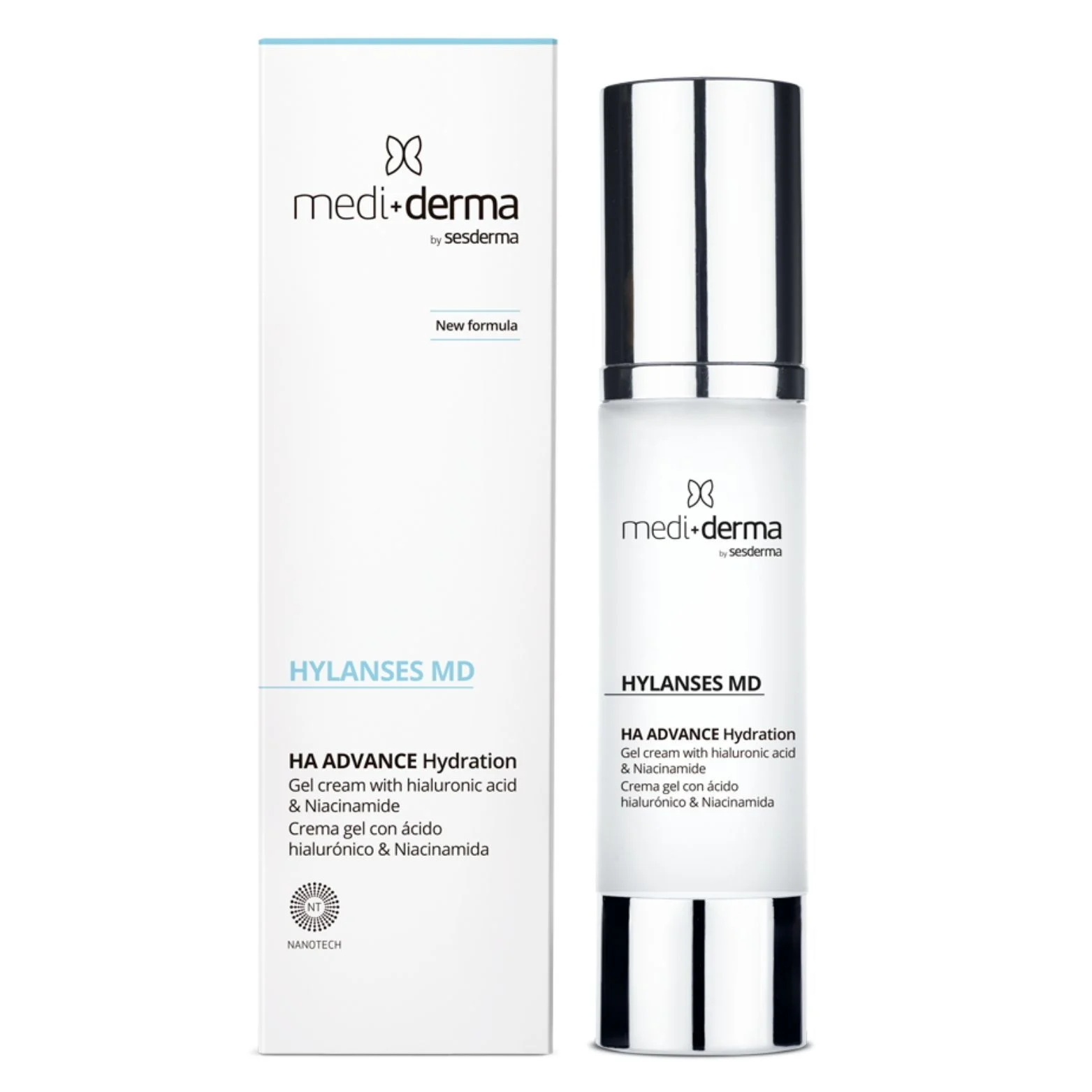 MEDIDERMA HOMECARE HA ADVANCE DRĖKINANTIS GELINIS VEIDO KREMAS, 50 ML