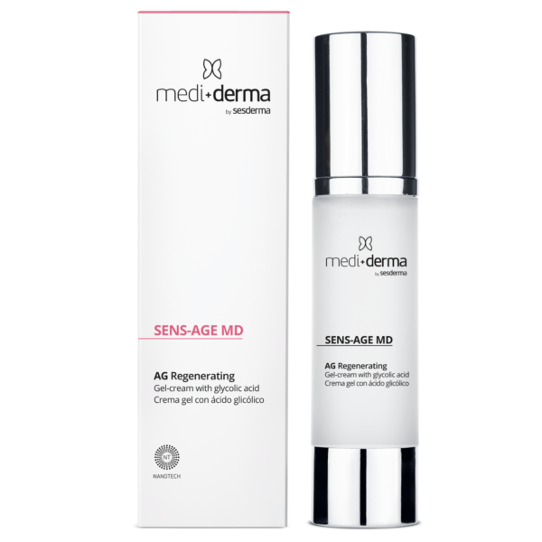 MEDIDERMA HOMECARE AG REGENERATING GELINIS VEIDO KREMAS SU GLIKOLIO RŪGŠTIMI, 50 ML