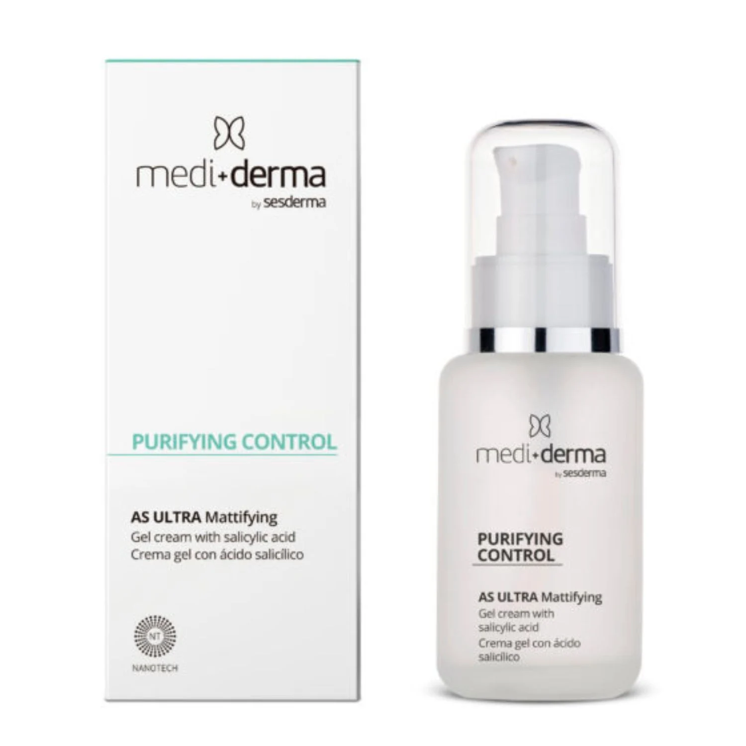 MEDIDERMA HOMECARE AS ULTRA SEBUMĄ REGULIUOJANTIS GELINIS VEIDO KREMAS, 50 ML