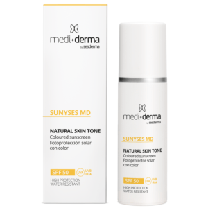 MEDIDERMA HOMECARE VEIDO KREMAS SU SPALVA SPF 50, 30 ML
