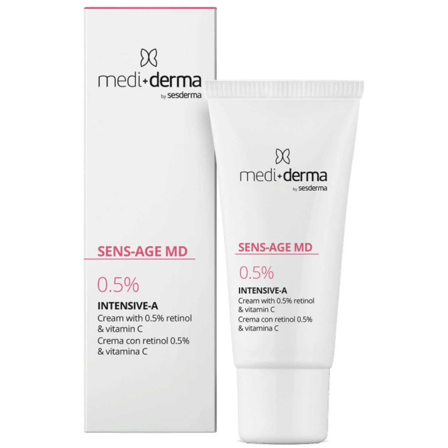 MEDIDERMA HOMECARE INTENSIVE-A NAKTINIS VEIDO KREMAS SU 0,5% RETINOLIU, 30 ML