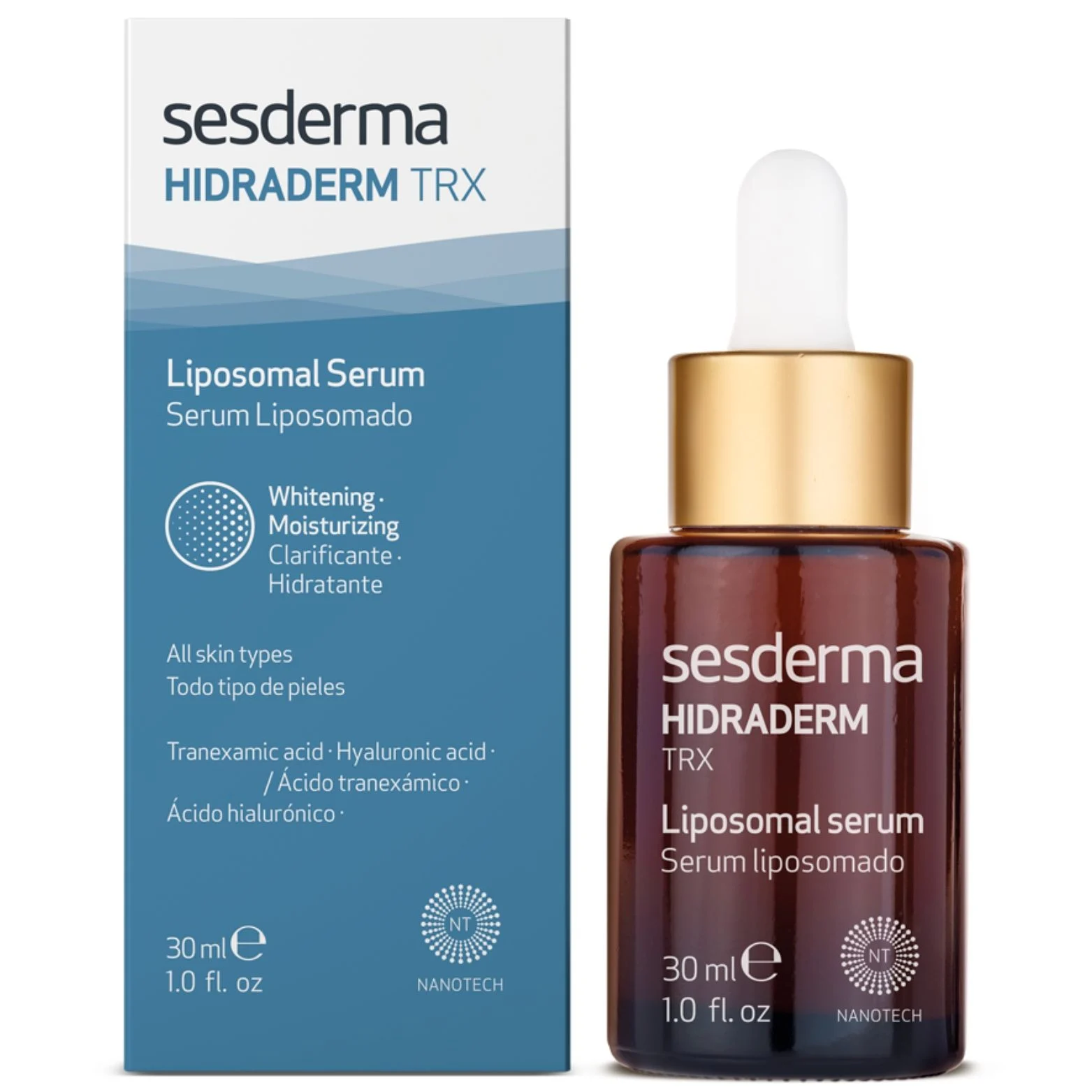 Sesderma Hidraderm Trx drėkinamasis Liposominis serumas pigmentuotai odai, 30 Ml