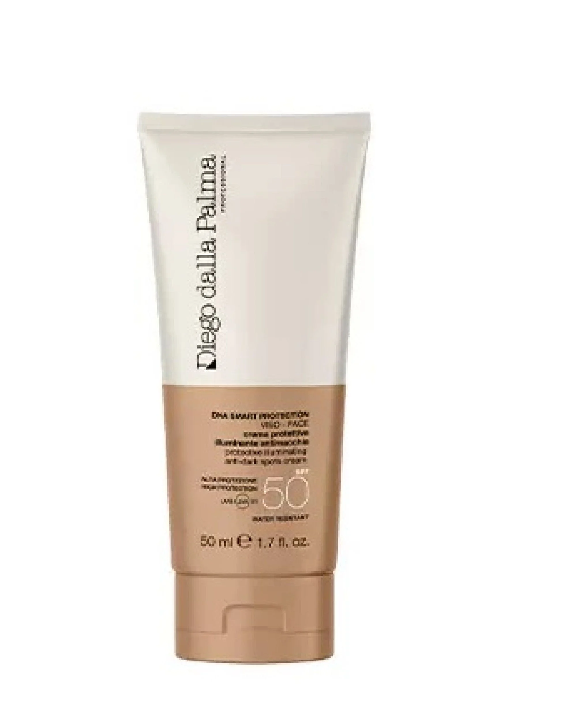 Diego Dalla Palma Protective Illuminating Anti-Dark Spots Cream SPF 50, apsaugantis ir šviesinantis kremas, 50 ml