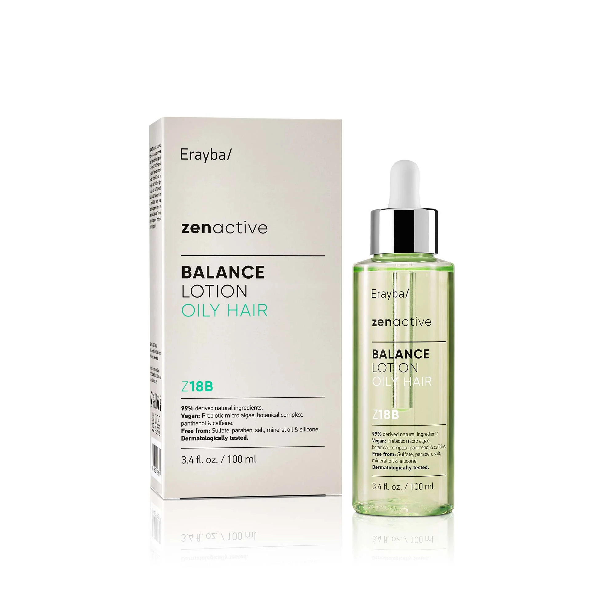 Erayba ZenActive balansuojantis losjonas riebiems plaukams Z18B, 100ml