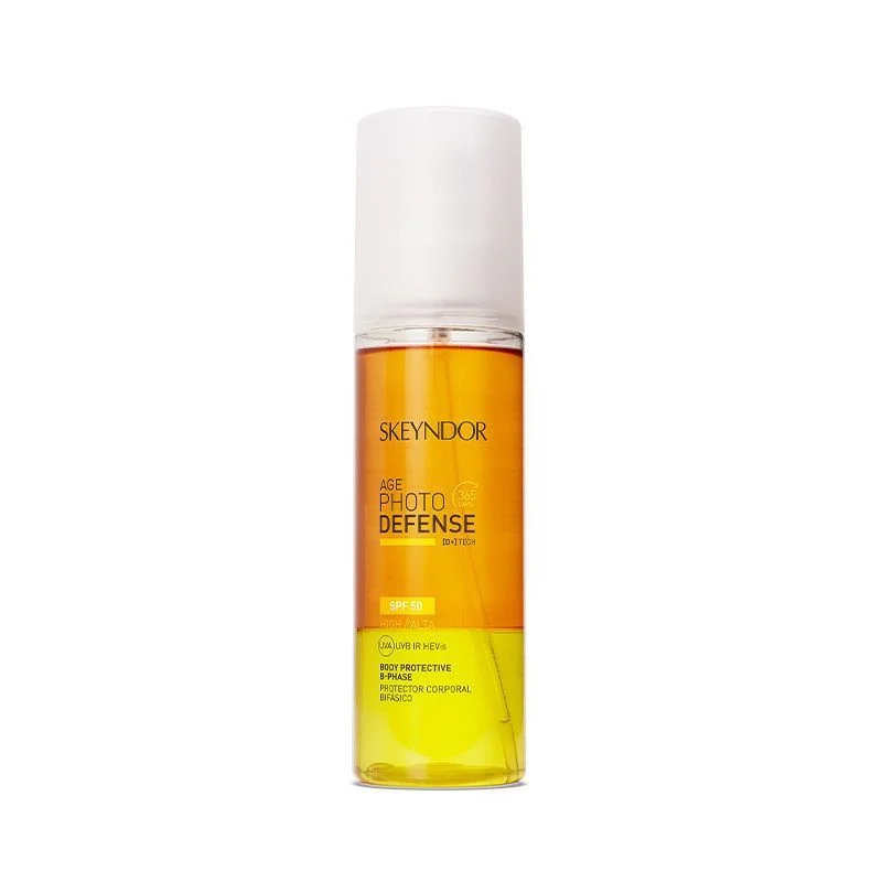 Skeyndor AGE PHOTO DEFENSE Body Protective b-phase dvifazė apsauginė priemonė kūnui SPF50 200ml