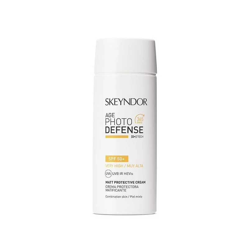 Skeyndor AGE PHOTO DEFENSE Matt Protective Cream Matinis apsauginis kremas SPF50 riebiai/kombinuotai odai, 75 ml