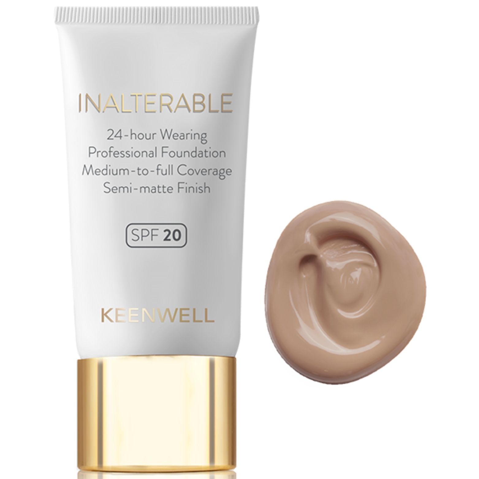 Keenwell Inalterable skystas makiažo pagrindas Su Spf20, 30 Ml (nr. 4)