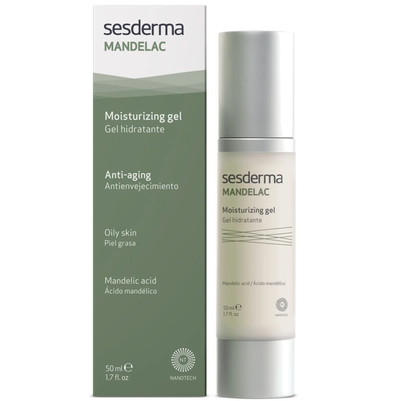 Sesderma Mandelac drėkinamasis gelis jautriai odai, 50 Ml