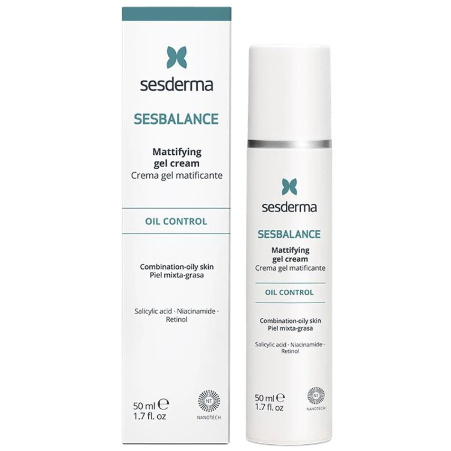 Sesderma Sesbalance Matizuojantis Gelinis Veido Kremas, 50 Ml