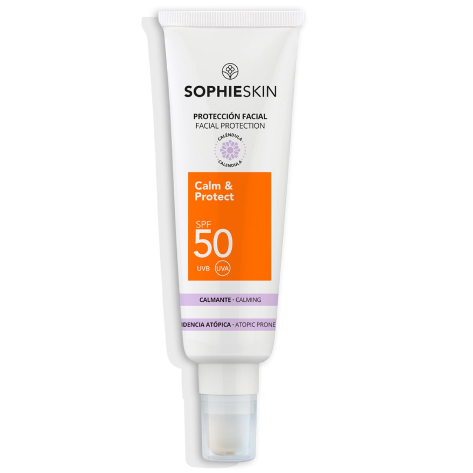 Sophie Skin Raminantis apsauginis veido kremas nuo saulės Spf50, 50 Ml