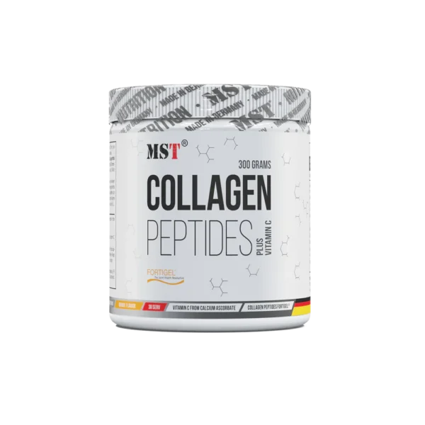 MST Collagen Peptides Fortigel™+ Vitamin C (300 g) - Stipriam sąnarių, odos ir jungiamojo audinio palaikymui/ ORANGE
