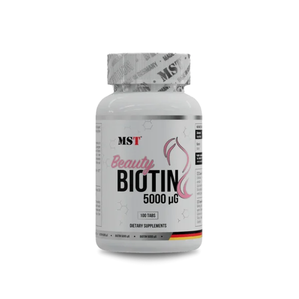 MST® Beauty BIOTIN 5000 µg – 100 tablečių grožiui iš vidaus