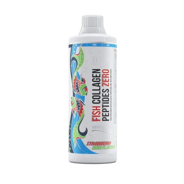 MST® Fish Collagen Peptides Zero – Skystas žuvų kolagenas su VERISOL®, 1000 ml, Braškių-Kivio skonio