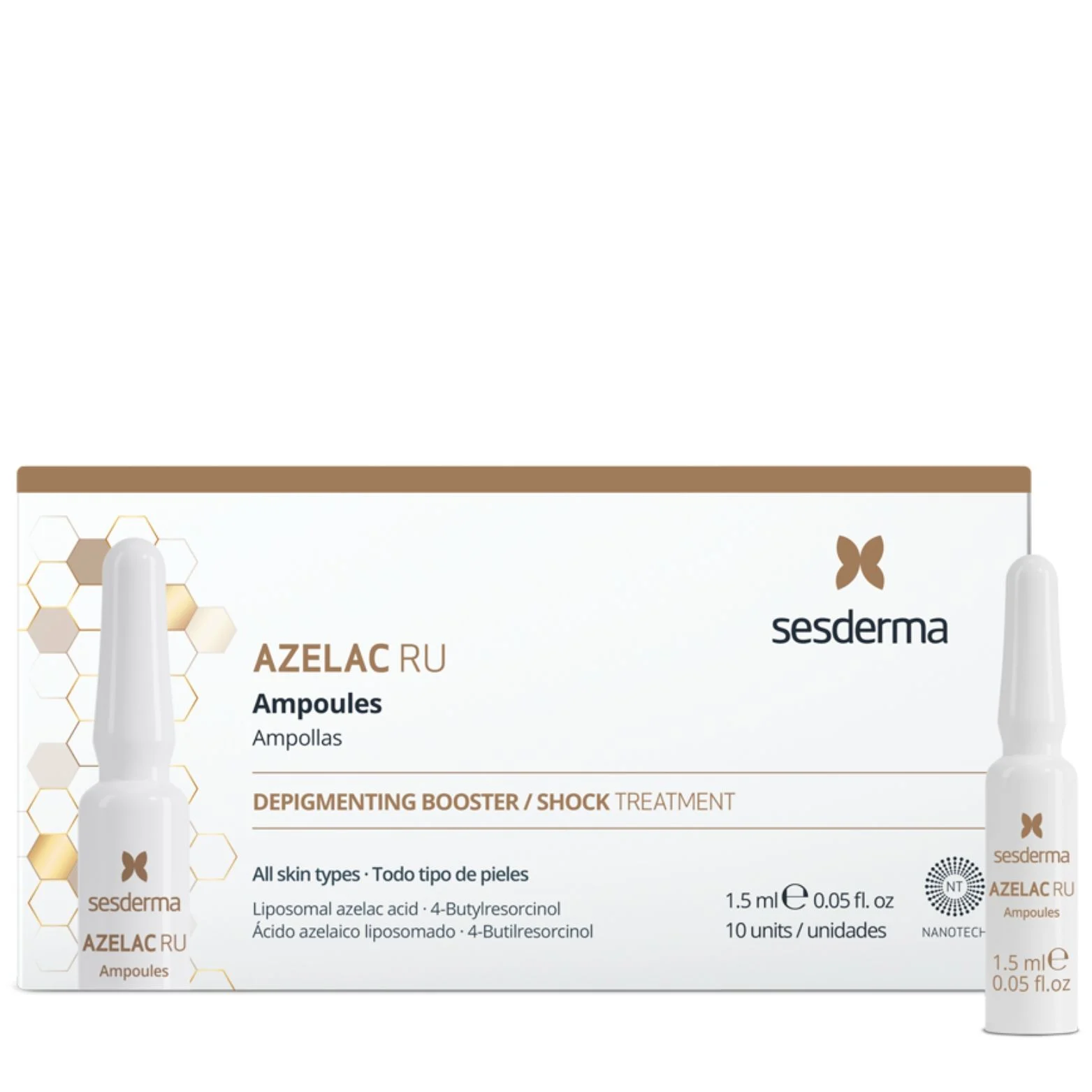 Sesderma Azelac Ru ampulės nuo pigmentacijos, 10 X 1,5
