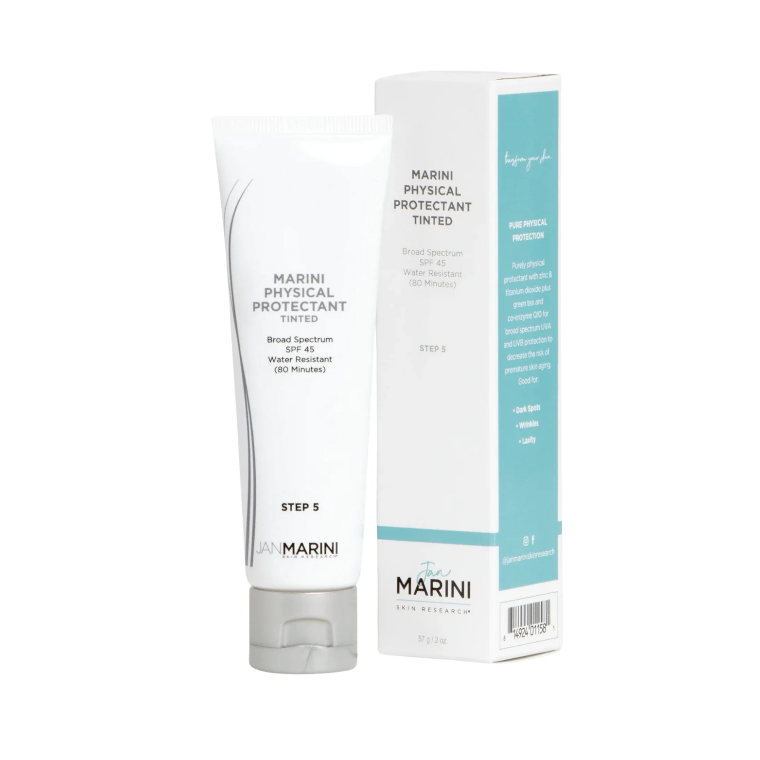 Jan Marini apsauginis kremas su atspalviu SPF 45, 57 G