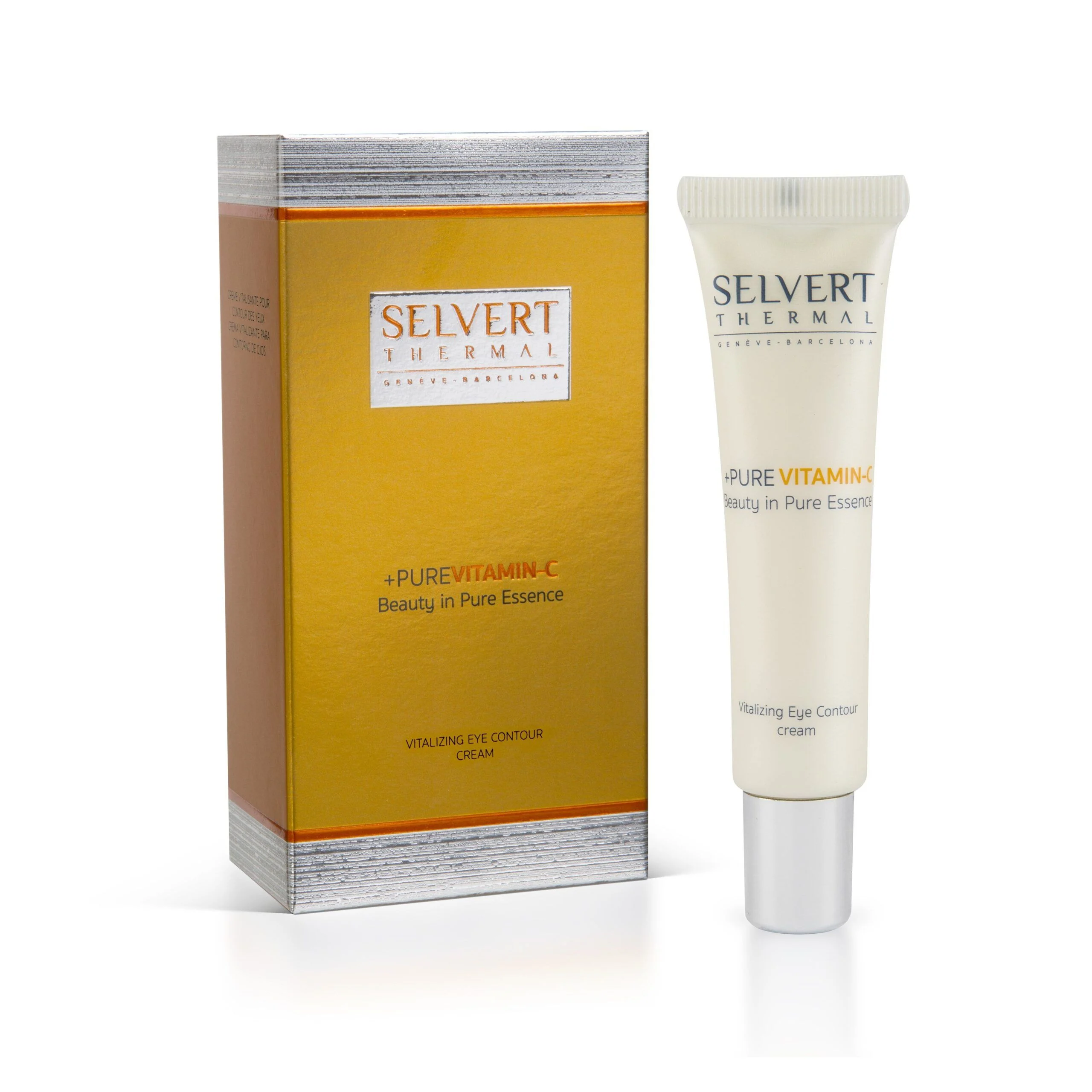 Selvert Thermal revitalizuojamasis kremas akių sričiai | +PURE VITAMIN-C VITALIZING EYE CONTOUR CREAM, 15ml