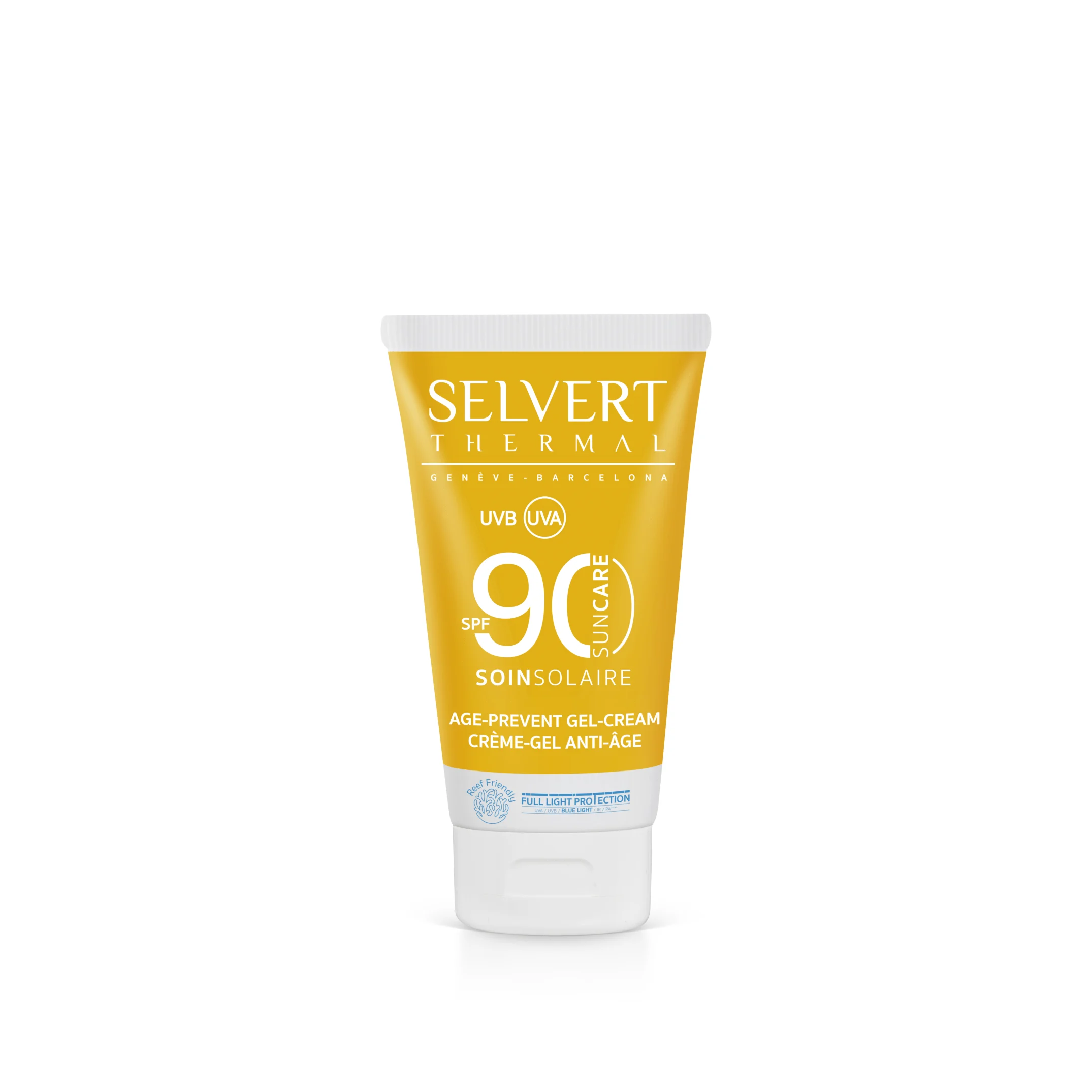 Selvert Thermal AGE PREVENT GEL-CREAM SPF90/ Apsauginis kremas-gelis veidui SPF90, 50 ml