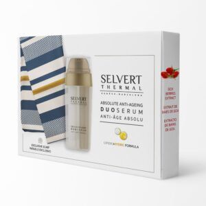 Selvert Thermal Dvifazis serumas prieš odos senėjimą + skarelė