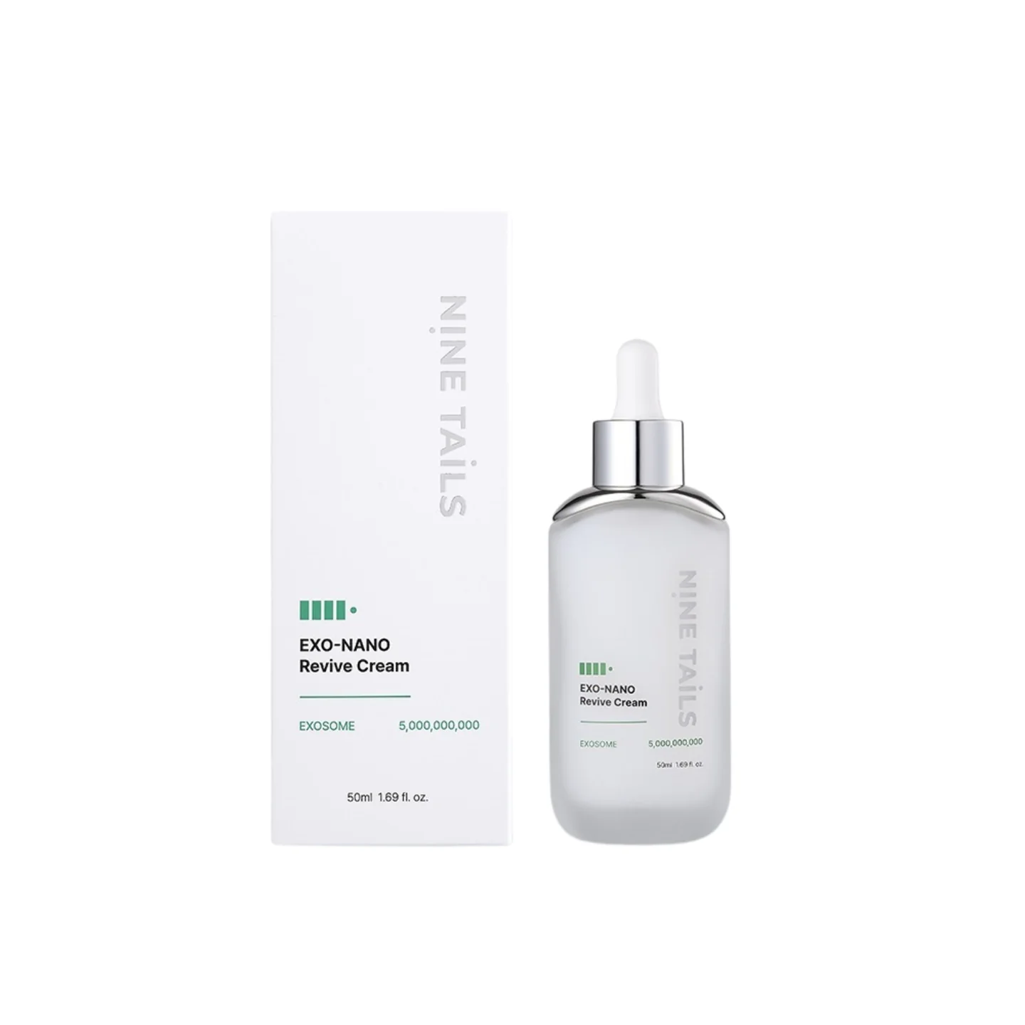 NINE TAILS nano egzosomų kremas: intensyviam drėkinimui, stangrumui, barjero stiprinimui, 50ml