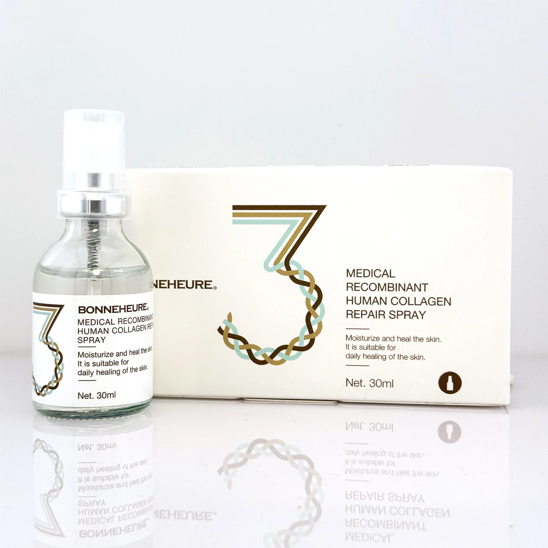 Bonneheure  Medicininis rekombinantinio žmogaus kolageno purškalas, 30ml