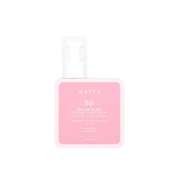 Matsu Solar Glow Broad Spectrum SPF 50+ apsauginis kremas nuo saulės, 100 ml.